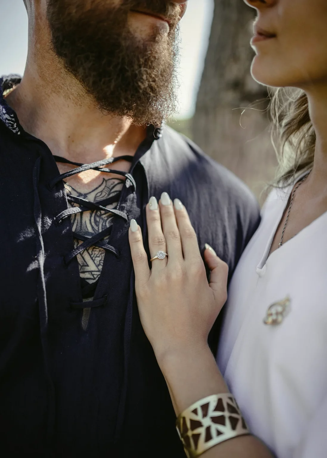 Photo de couple lors d'un mariage à thème